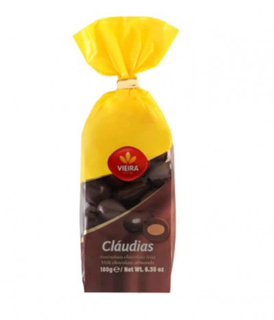 Vieira Claudias Almendra Choco Leche 180gr T