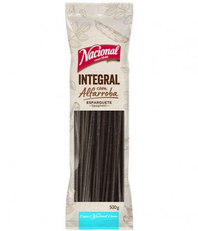 Nacional Esparguete Integral Alfarroba 500gr