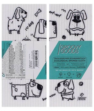 Groovy Goods Bayeta Compostable Perro 1un