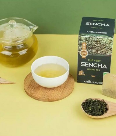 Aromandise Chá Verde Japonês Sencha BIO 18un