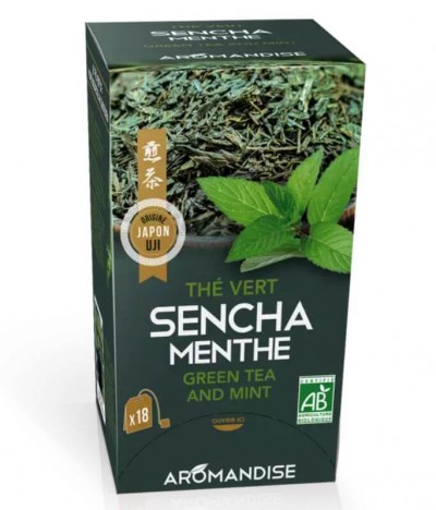 Aromandise Té Japonés Sencha Menta BIO 18un