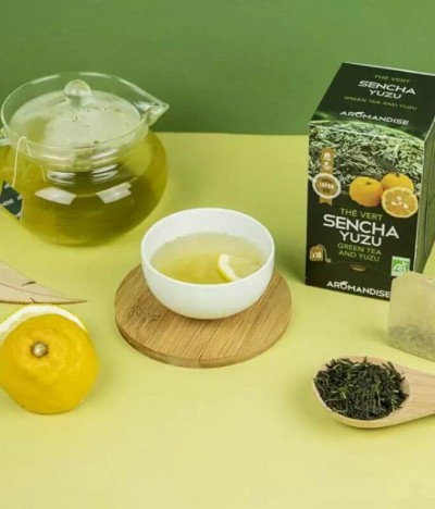 Aromandise Chá Japonês Sencha Yuzu BIO 18un