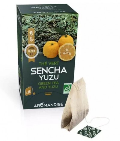 Aromandise Chá Japonês Sencha Yuzu BIO 18un