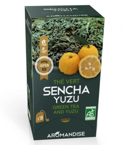 Aromandise Té Japonés Sencha Yuzu BIO 18un