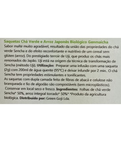 Aromandise Chá Japonês Genmaicha BIO 18un