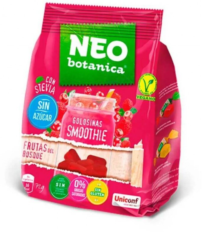 NEO Botanica Goma Smoothie Frutos do Bosque Stevia 72gr