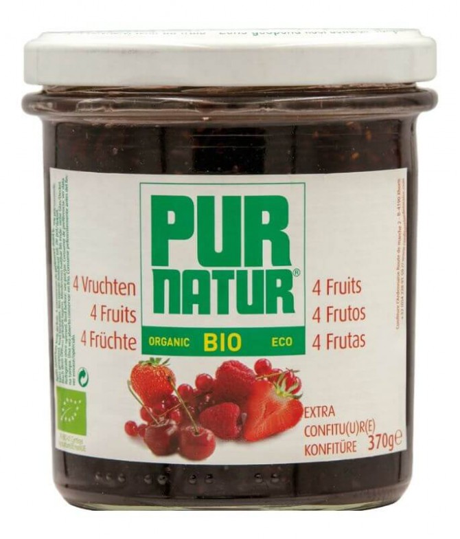 Pur Natur Mermelada 4 Frutos Rojos BIO 370gr