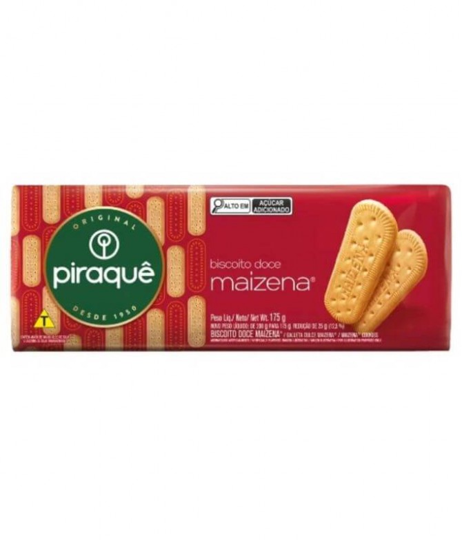 Piraquê Biscoito Doce Maizena 175gr