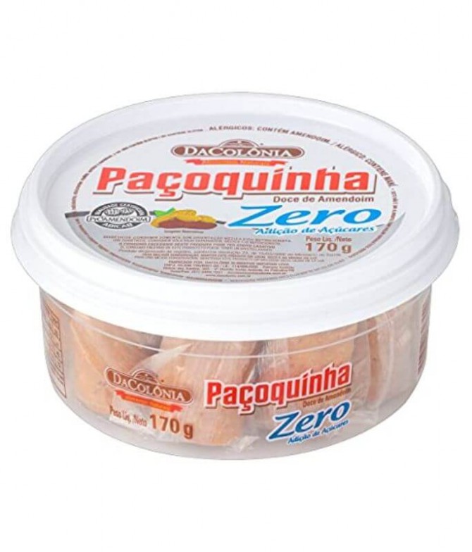 Dacolônia Paçoquinha Doce Amendoim Zero Açúcar 170gr