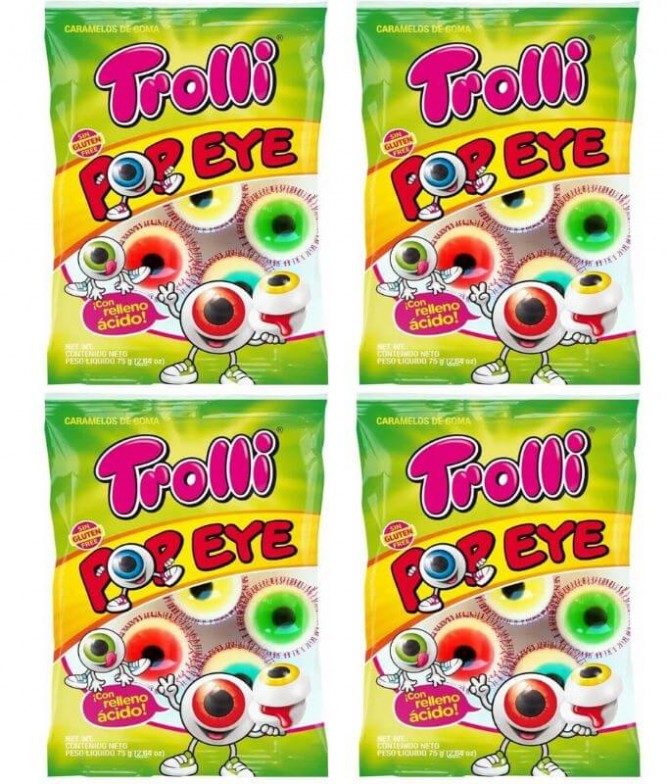 PACK 4 Trolli Goma Pop Eye 75gr