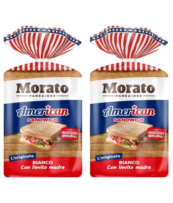 PACK 2 Morato Pão Forma Americano 550gr