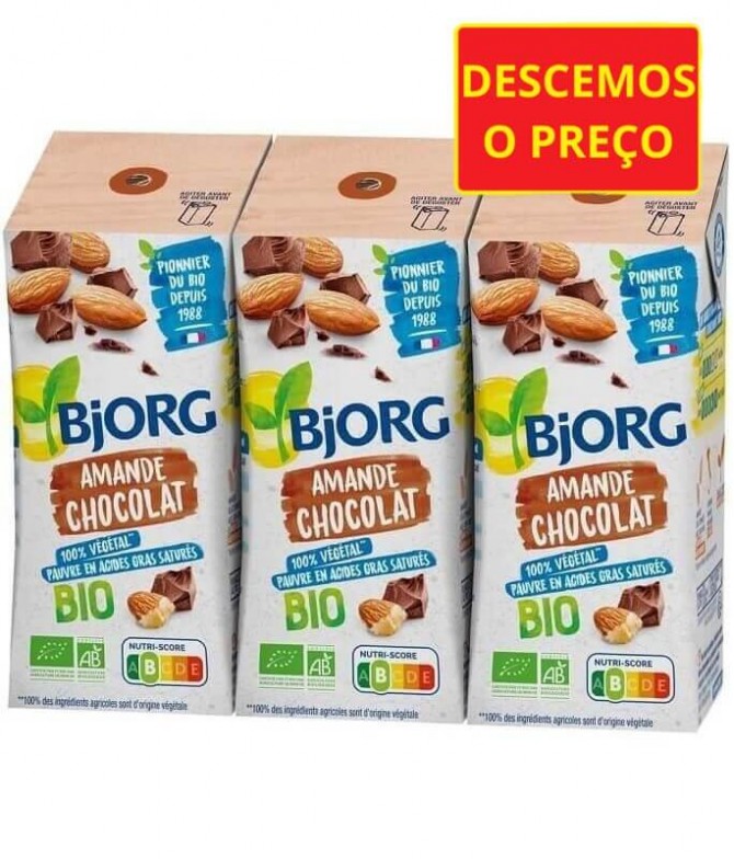 BJORG Bebida Amêndoa Chocolate BIO 3x20cl