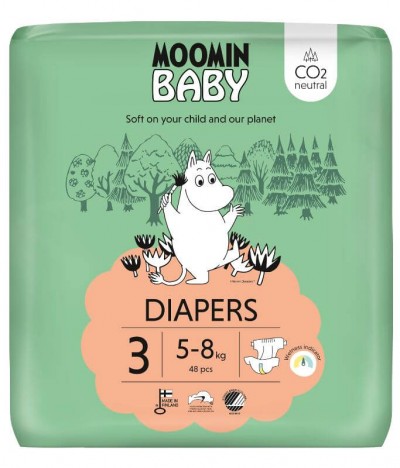 Moomin Baby Pañal 5-8Kg T3 48un T