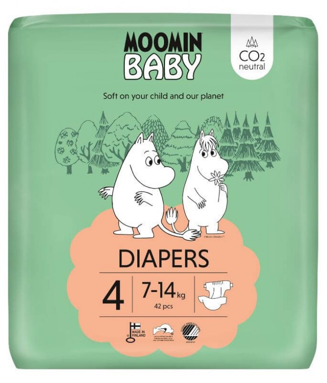 Moomin Baby Fralda 7-14Kg T4 42un