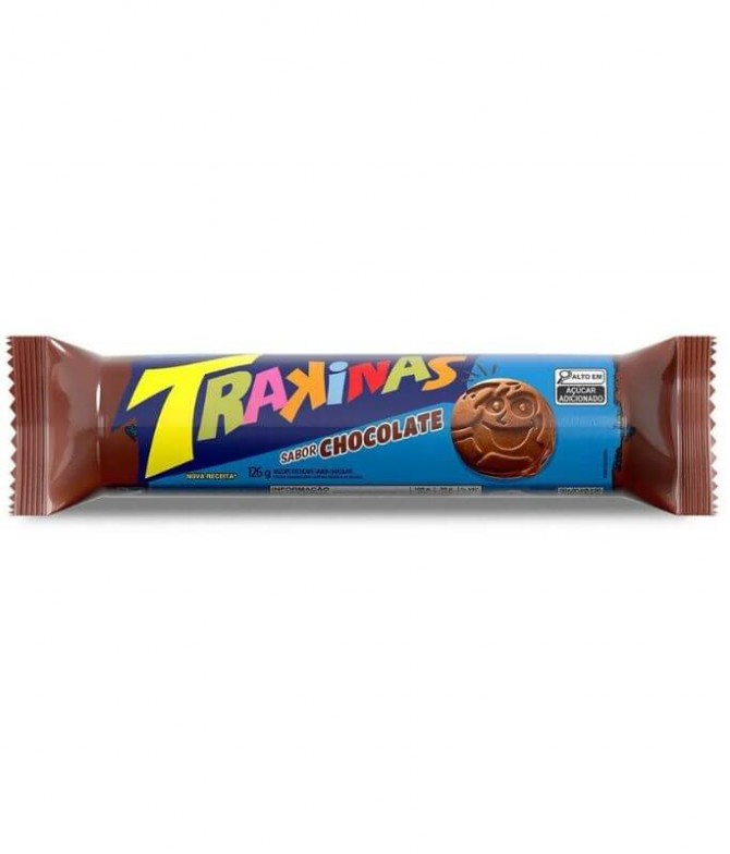 Trakinas Biscoito Recheado Chocolate 126gr