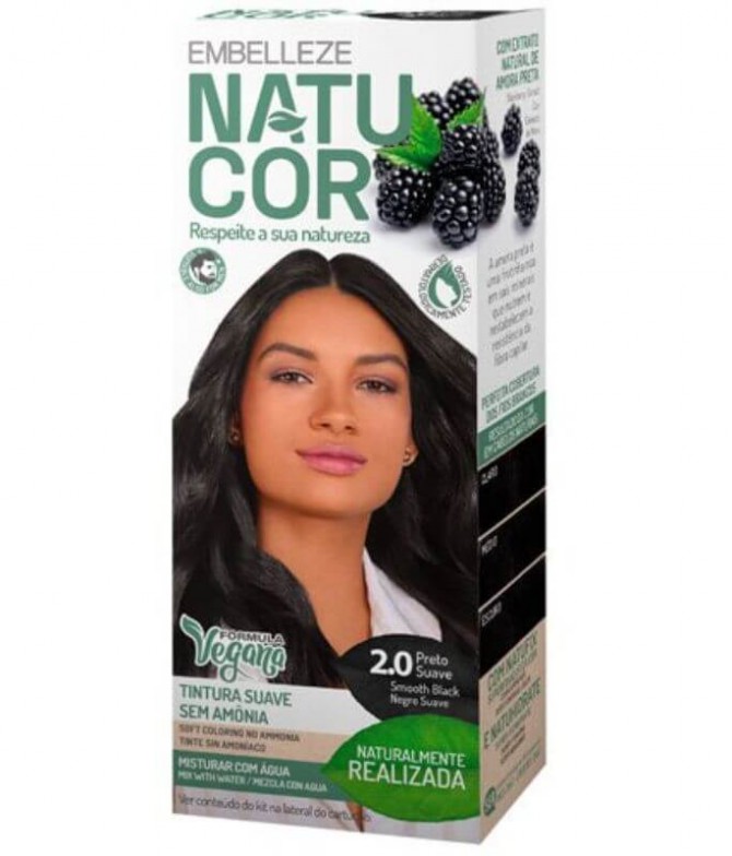 Natucor Kit Coloración Negro Suave 2.0 1un T