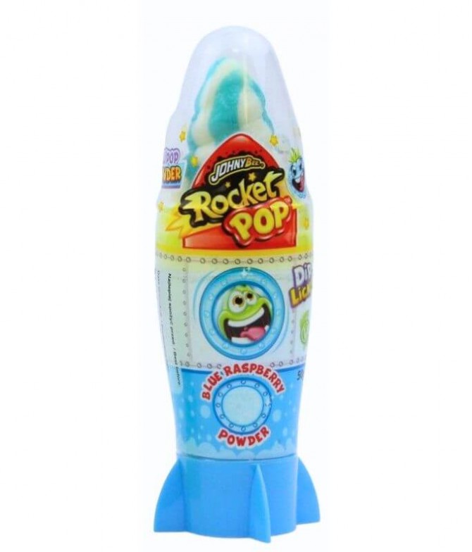 Johny Bee Rocket Pop Dip&Lick Framboesa 50gr