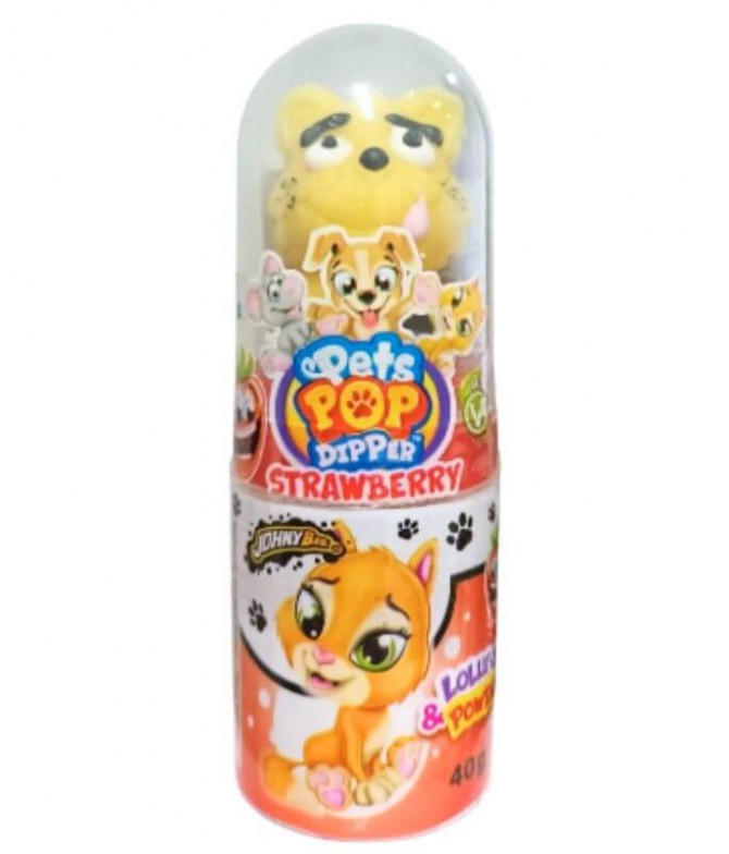 Johny Bee Pets Pop Dip&Lick Morango 40gr