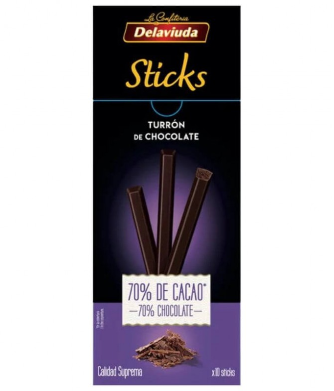 Delaviuda Stick Chocolate Negro 70% 120gr