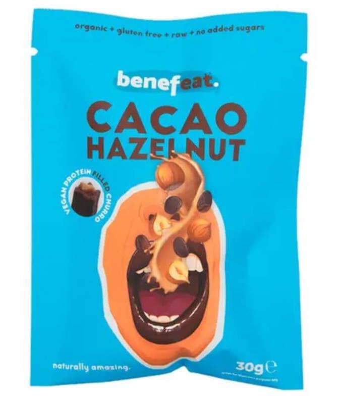 Benefeat Churro Cacao Avellana BIO 30gr T