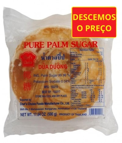 Chef's Choice Açúcar Palma Coco 500gr