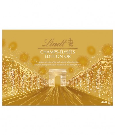 Lindt Caixa Oferta Bombom Champs-Élysées Gold 468gr