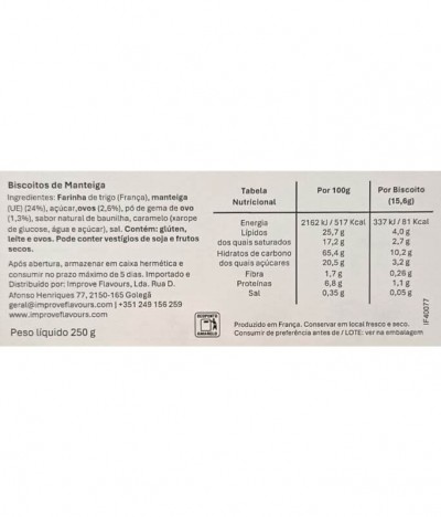 La Mère Poulard Biscoito Manteiga 250gr