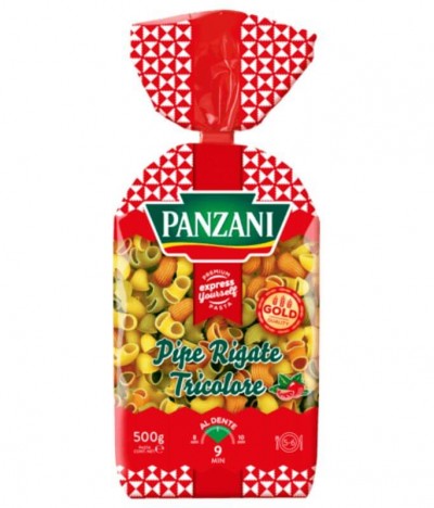 Panzani Massa Pipe Rigate Tricolor 500gr