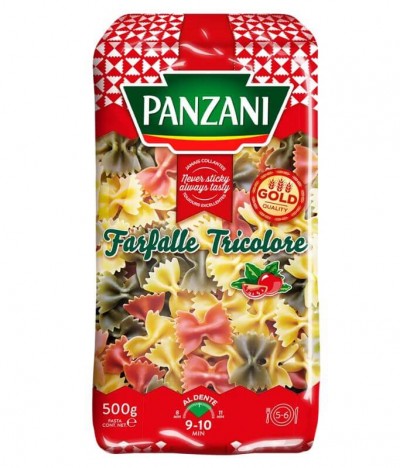 Panzani Pasta Farfalle Tricolor 500gr