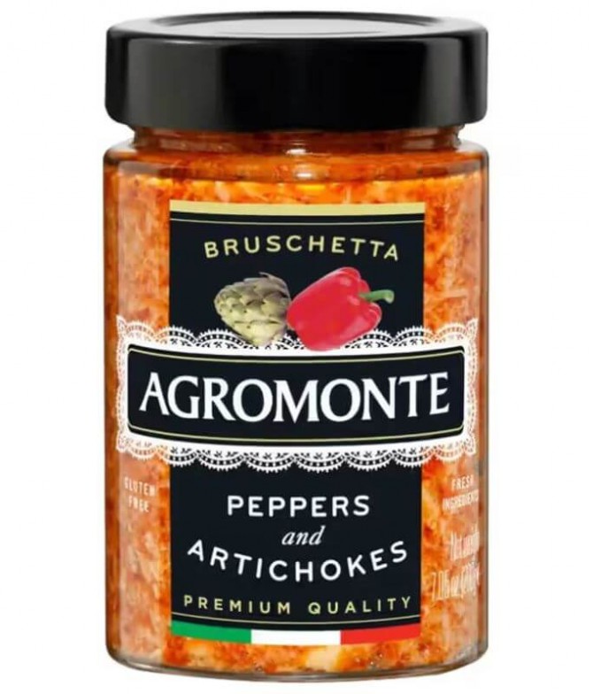 Agromonte Molho Bruschetta Alcachofra Pimento 100gr