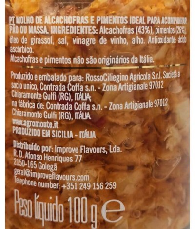 Agromonte Molho Bruschetta Alcachofra Pimento 100gr