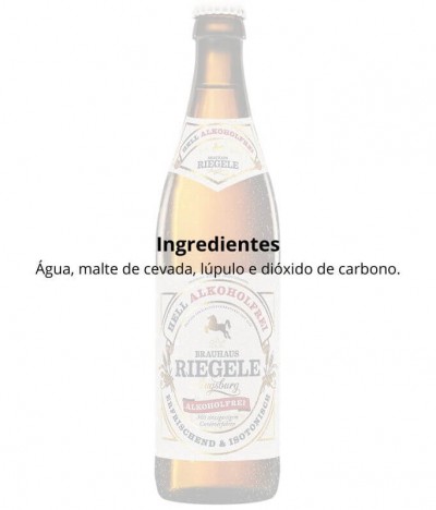 Riegele Cerveza Hell Sin Alcohol 50cl
