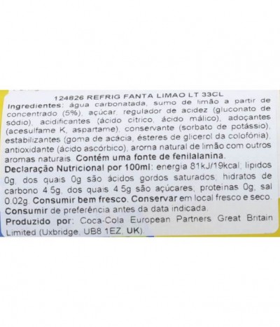 Fanta Limão 33cl