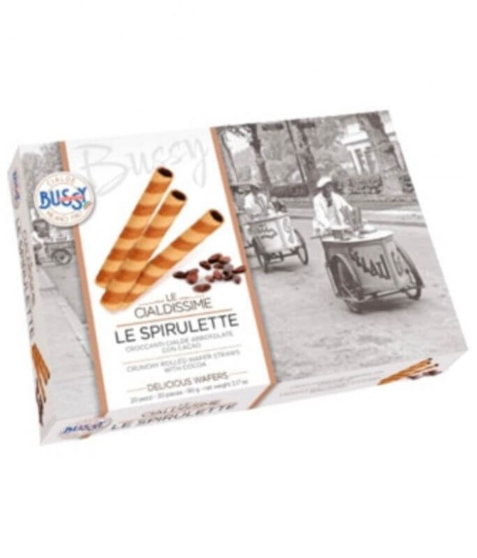 Bussy Barquillo Enrollado Relleno Cacao 90gr Bussy Barquillo Enrollado Relleno Cacao 90gr