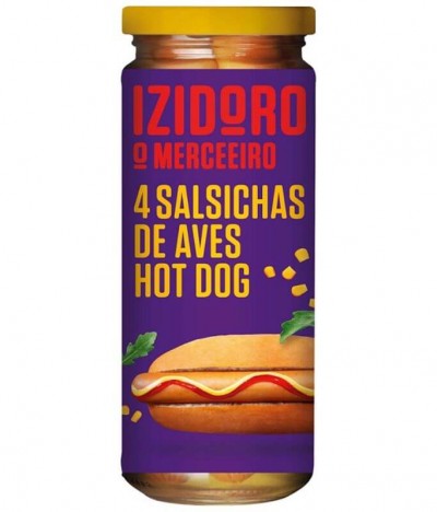 Izidoro Salchicha Aves Hot Dog 4un