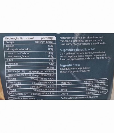 Próvida Levadura Cerveza Copos 125gr