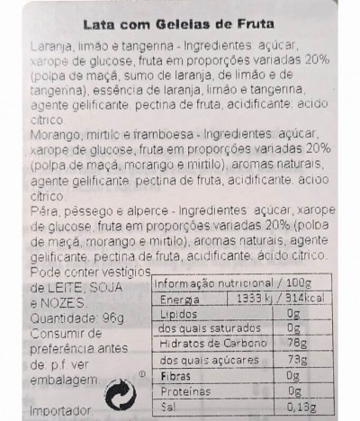 Pasticceria San Carlo x Vogue Geleia Fruta Lata 96gr