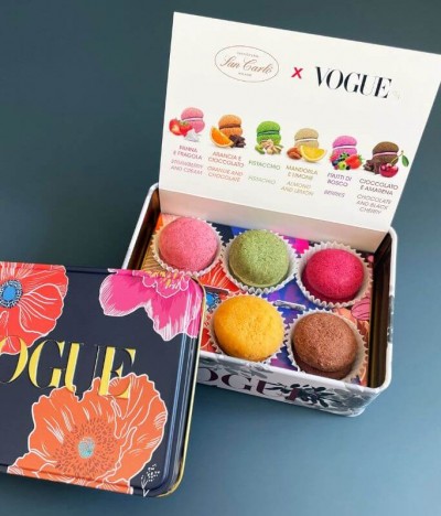 Pasticceria San Carlo x Vogue Biscoito Baci di Dama Lata 78gr