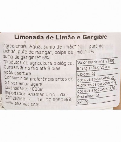 alain milliat Limonada Gengibre BIO 1L