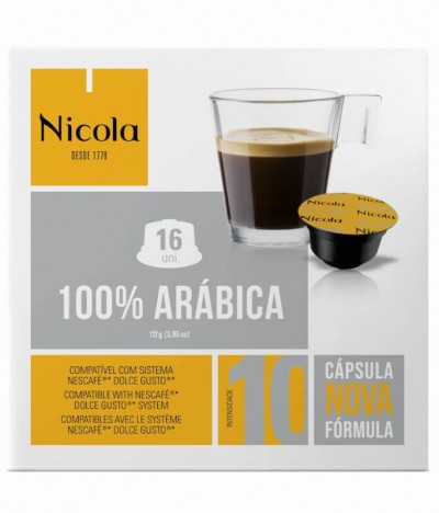 Nicola Café 100% Arábica Comp Dolce Gusto 16un