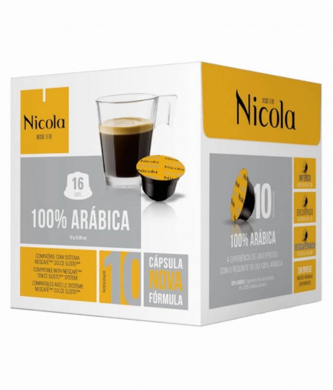 Nicola Café 100% Arábica Comp Dolce Gusto 16un