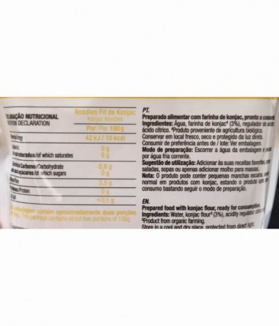 Origens Bio Sport Pro Noodles Fit Konjac 270gr
