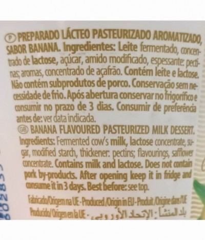 Tom Milk Iogurte Cremoso Banana 125gr