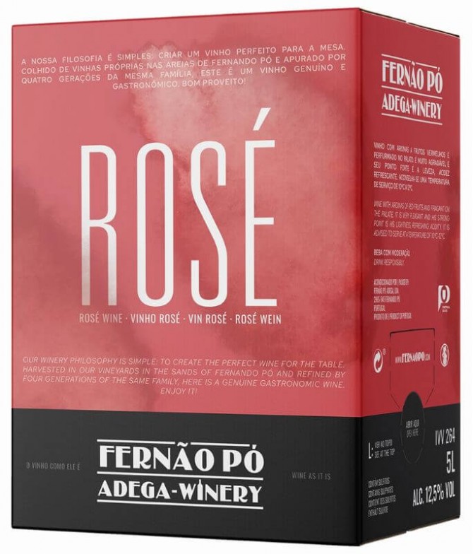 Fernão Pó Bag In Box Vinho Rosé 5L