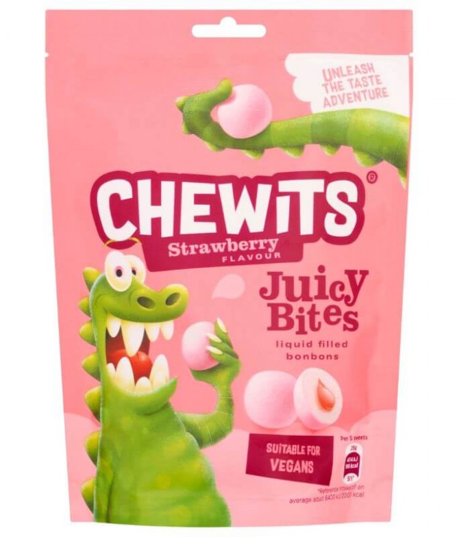 Chewits Juicy Bites Morango 115gr