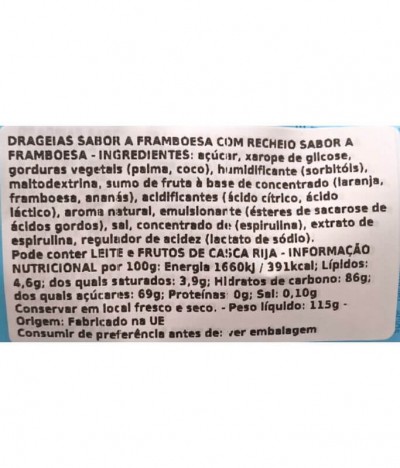 Chewits Juicy Bites Framboesa 115gr