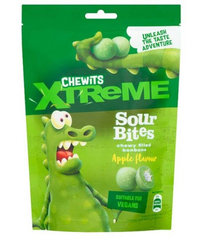 Chewits Xtreme Sour Bites Manzana 115gr