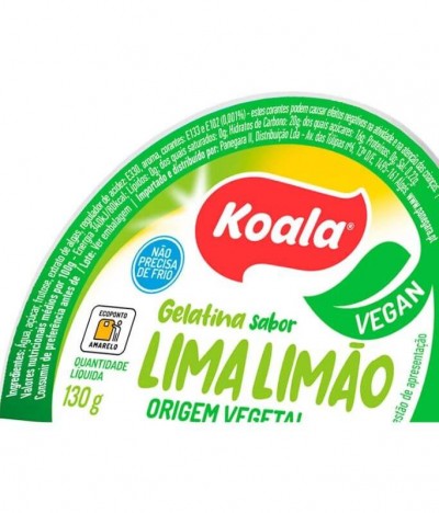 Koala Gelatina Vegetal Lima Limão 130gr
