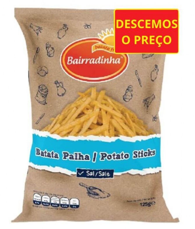 Bairradinha Batata Frita Palha Larga 125gr