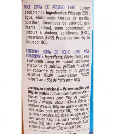 Espiga Doce Pêssego Light 300gr